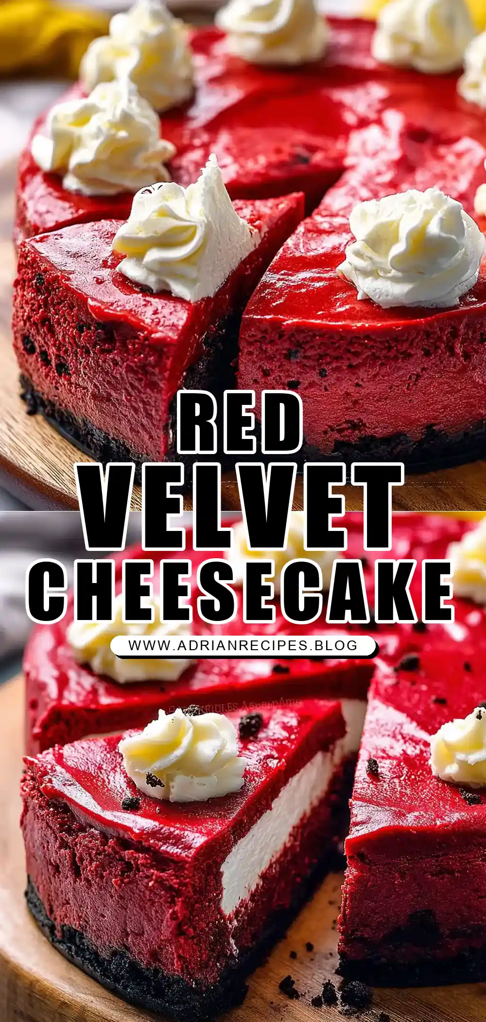 Red Velvet Oreo Cheesecake