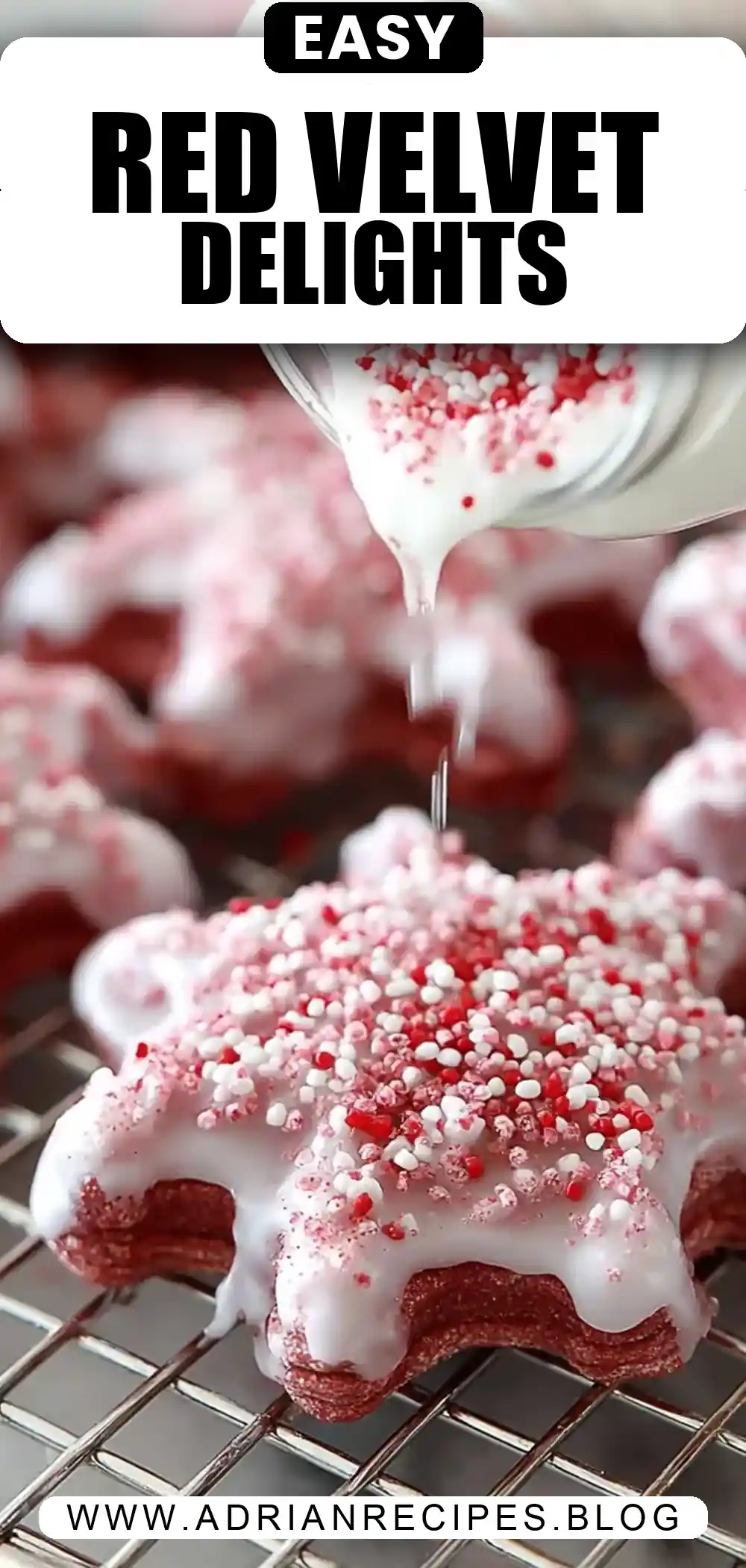 Red Velvet Waffle Cookies