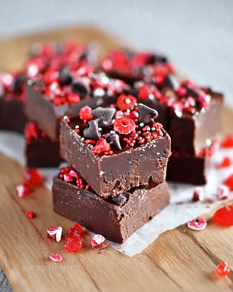 Red Hot Dark Chocolate Fudge