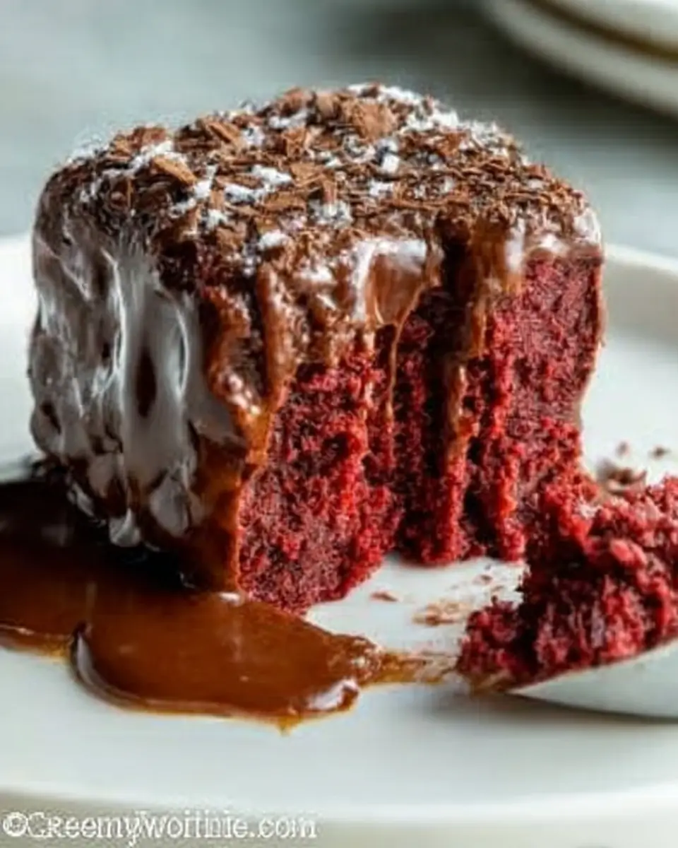 A delicious plate of Red Velvet Cheesecake Recipe