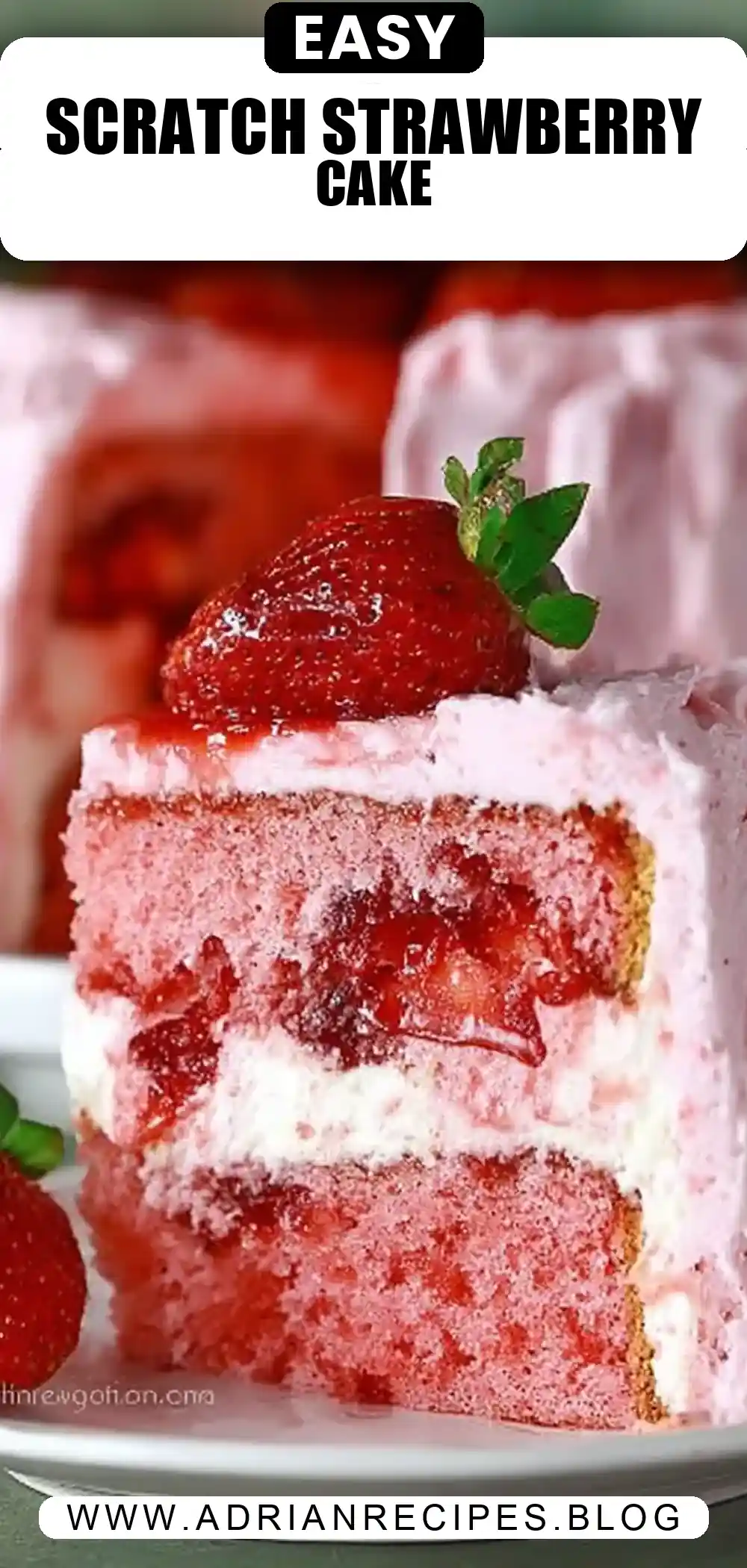Strawberry Cake Recipe – From Scratch