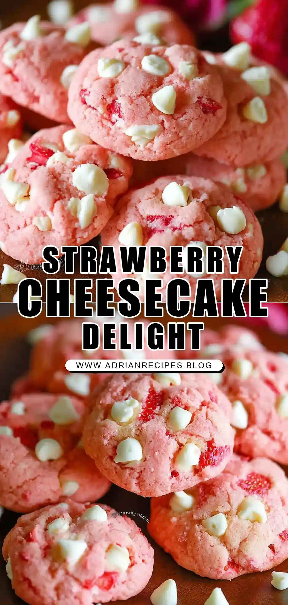 Strawberry Cheesecake Cookies