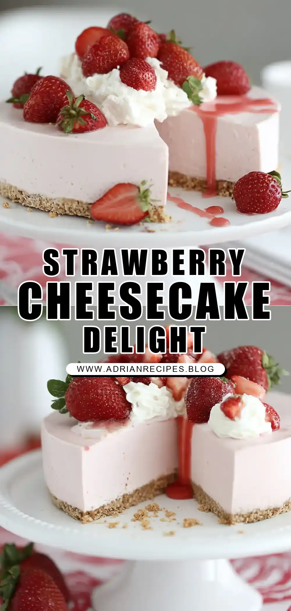 Strawberry Ice Cream Cheesecake