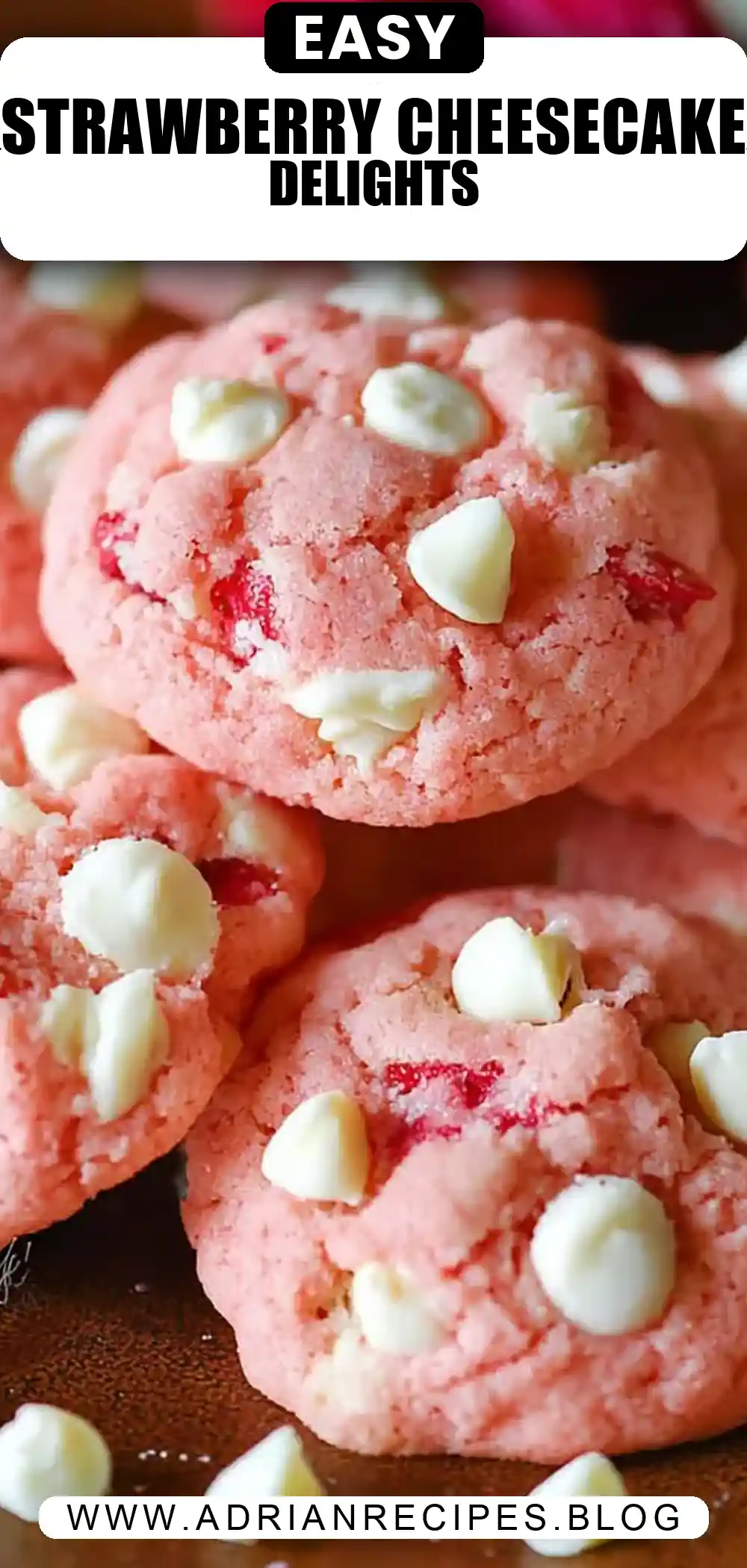 Strawberry Cheesecake Cookies