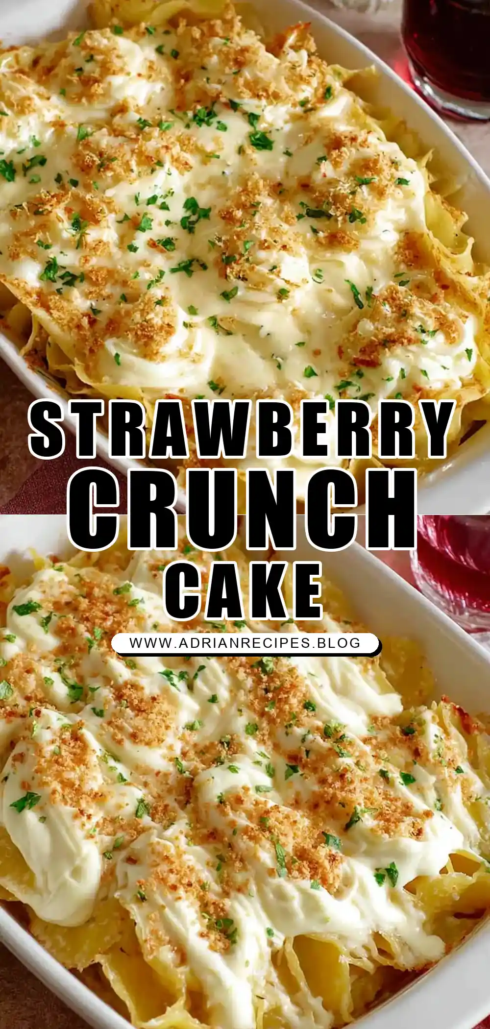 Strawberry Crunch Cake Recipe