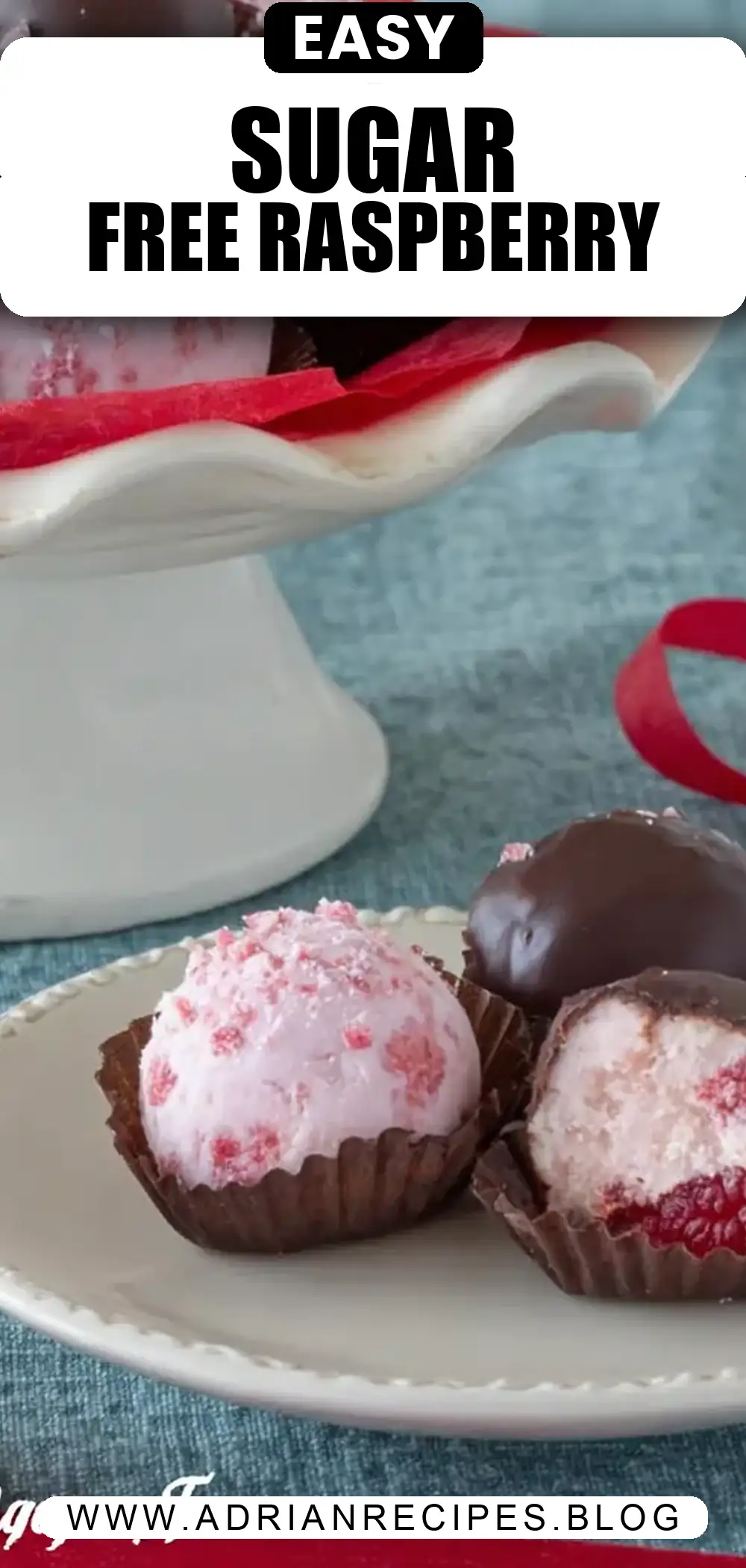Sugar-Free No Bake Raspberry Cheesecake Bites