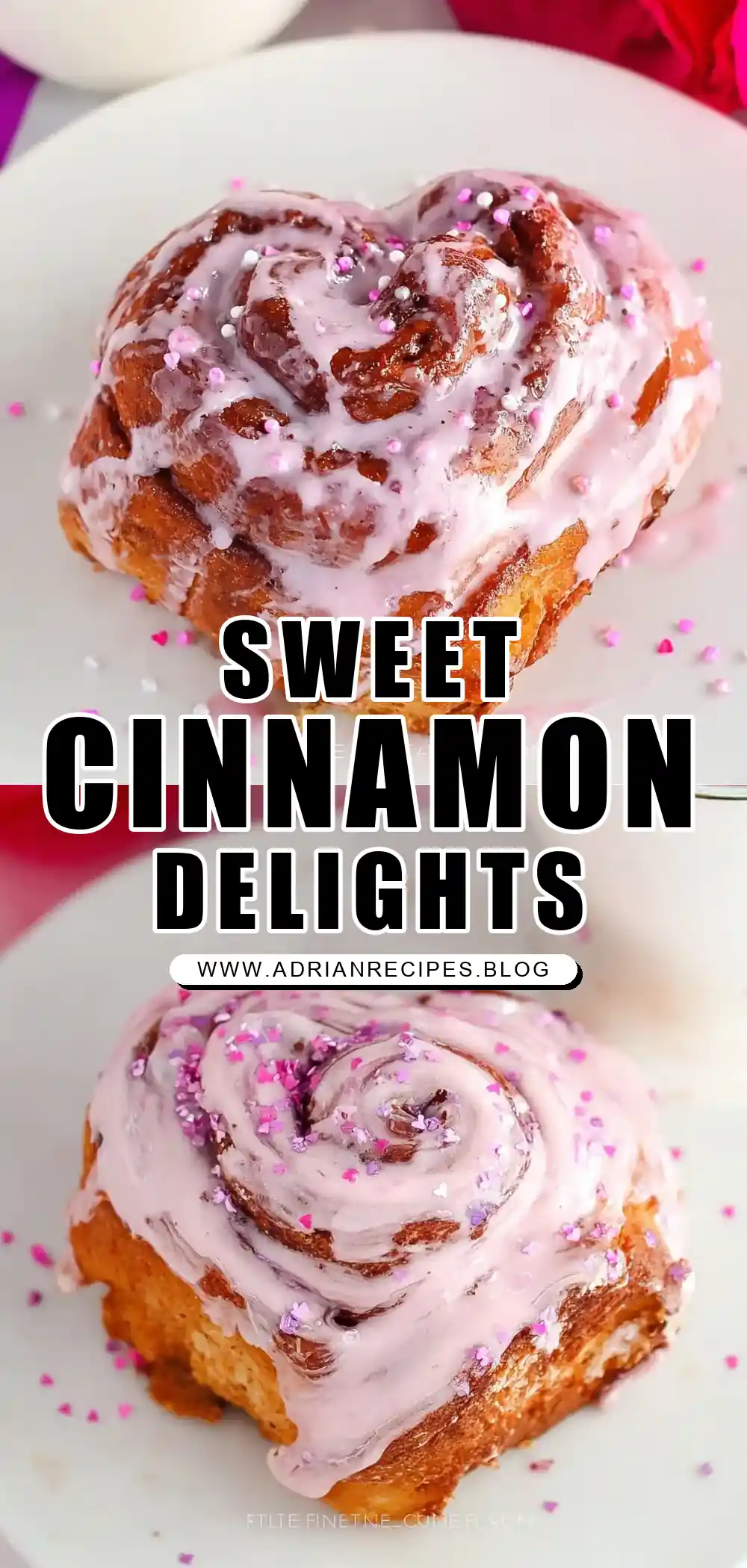 Valentine Cinnamon Rolls