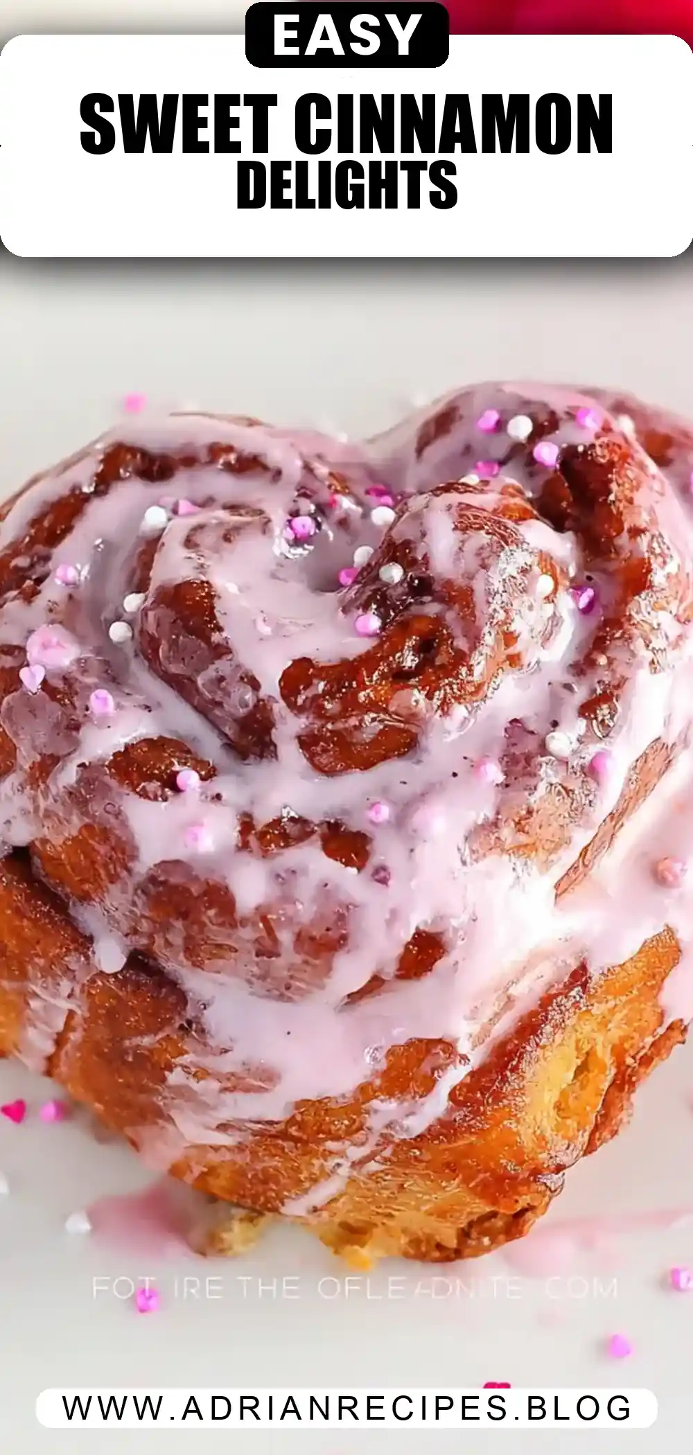 Valentine Cinnamon Rolls