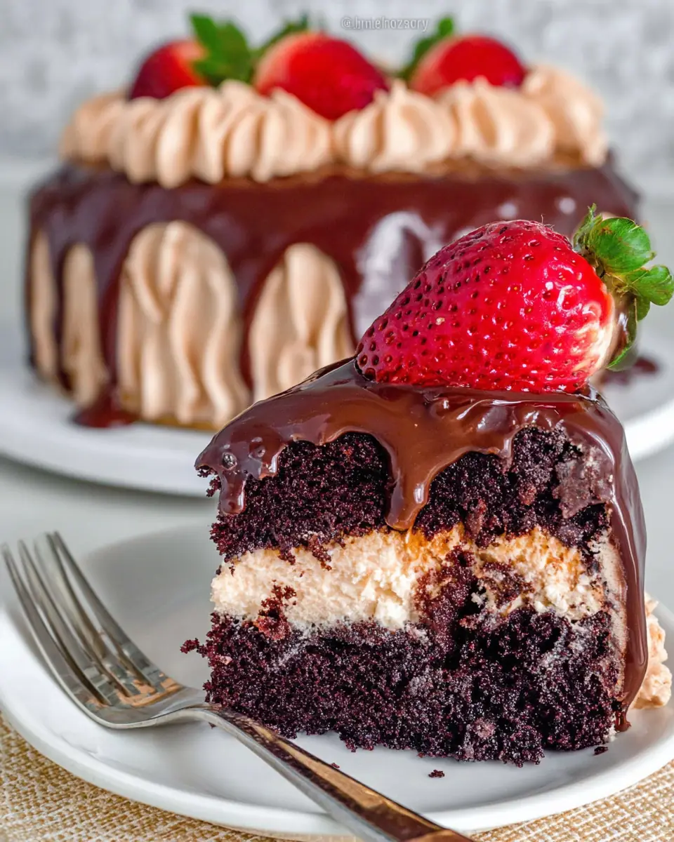 A delicious plate of Small Chocolate Cake