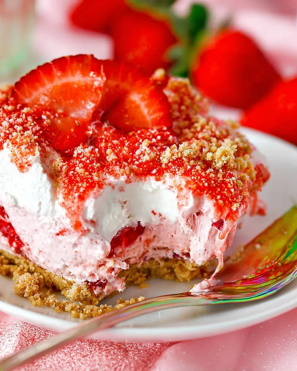A delicious plate of Strawberry Delight