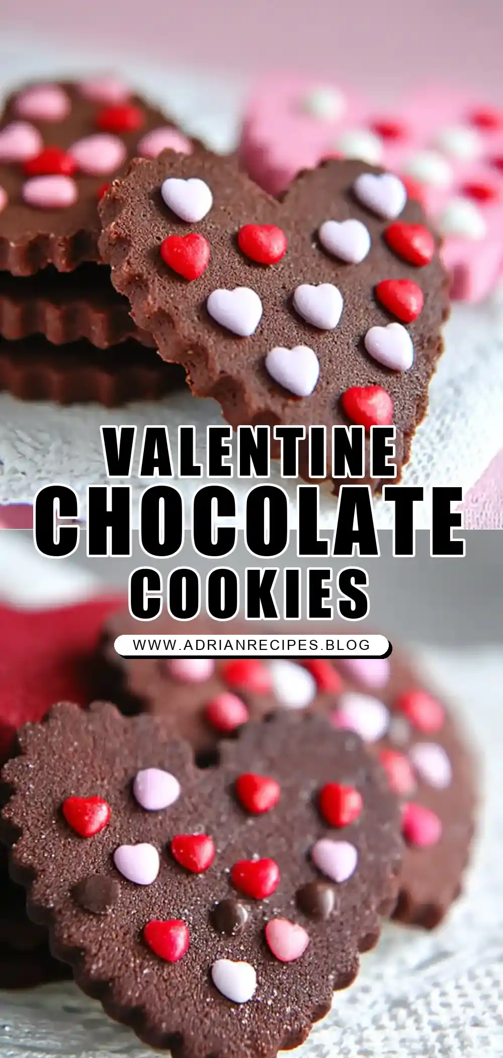 Valentine Chocolate Sugar Cookies