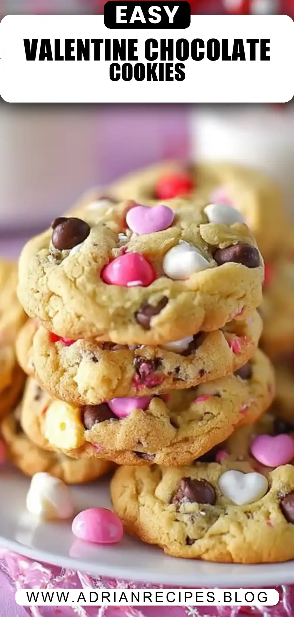 Valentine Chocolate Chip Cookies