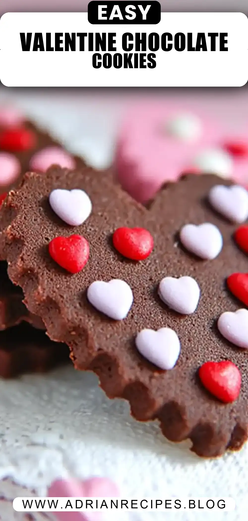 Valentine Chocolate Sugar Cookies