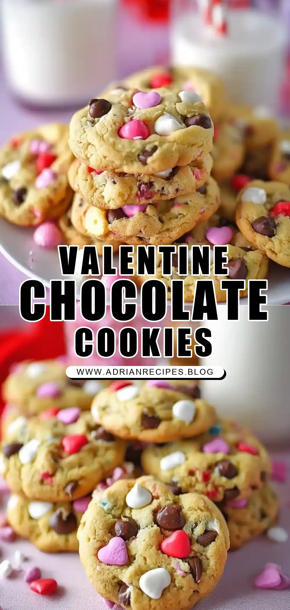 Valentine Chocolate Chip Cookies