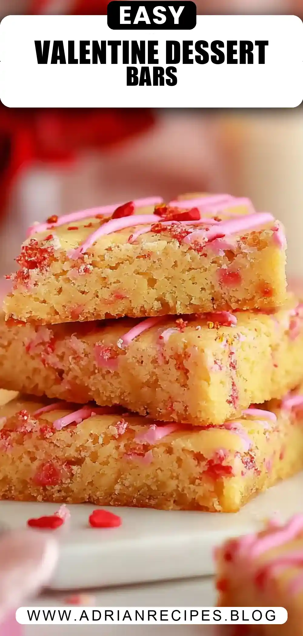 Valentine Cake Mix Bars