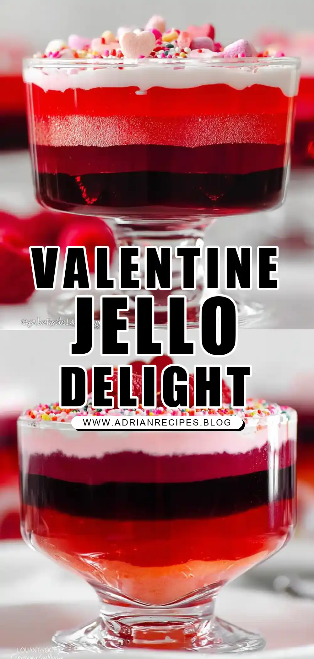 Valentine Layered Jello Recipe