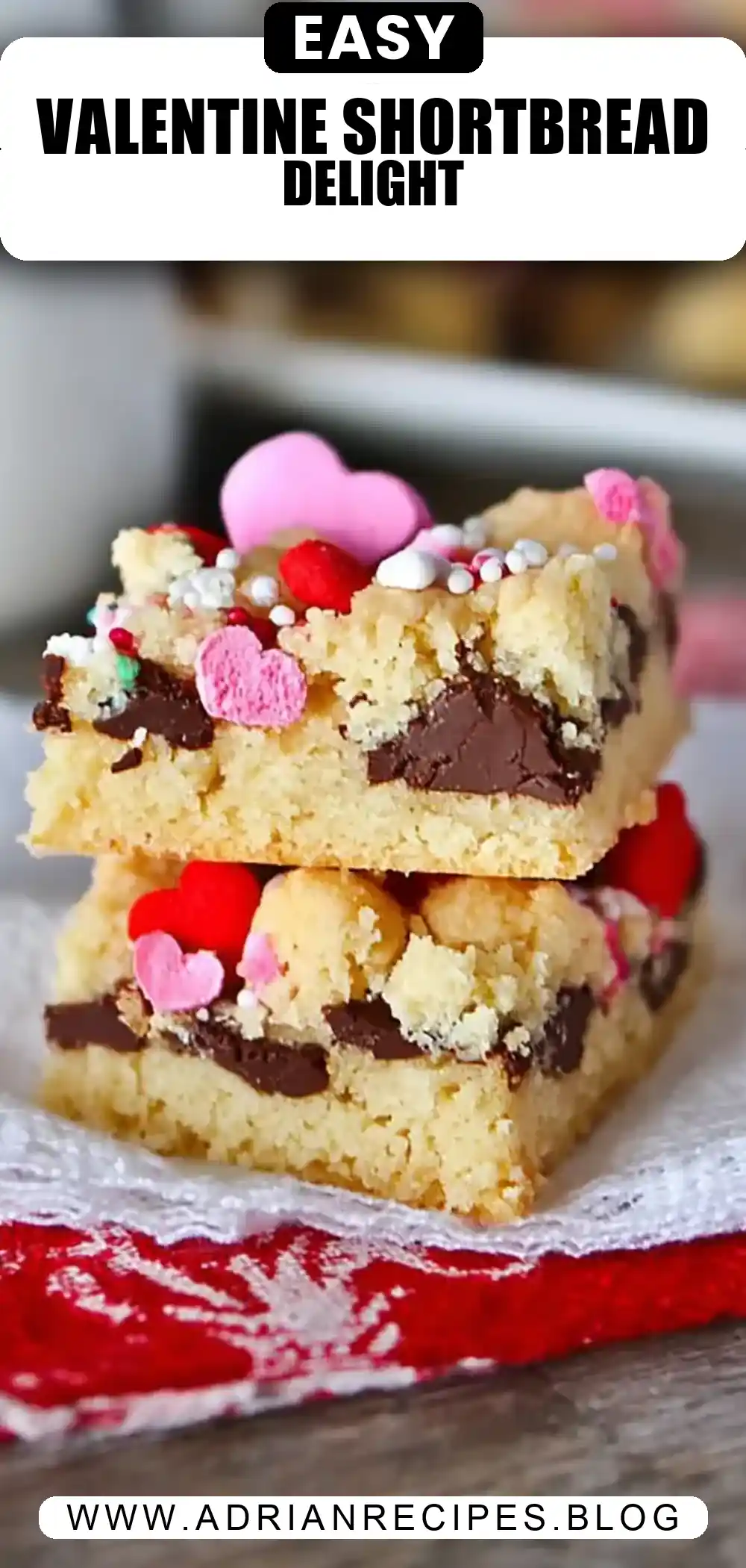 Valentine Shortbread Bars