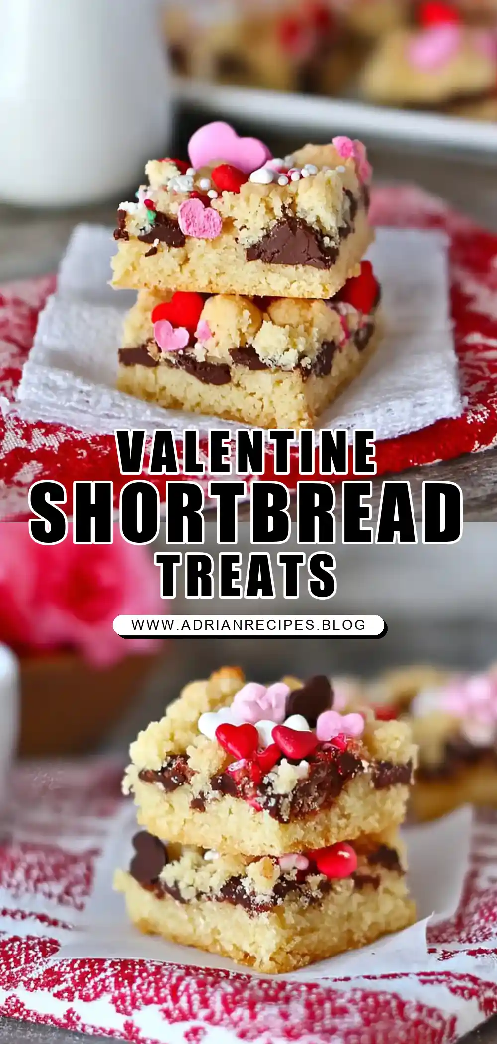 Valentine Shortbread Bars