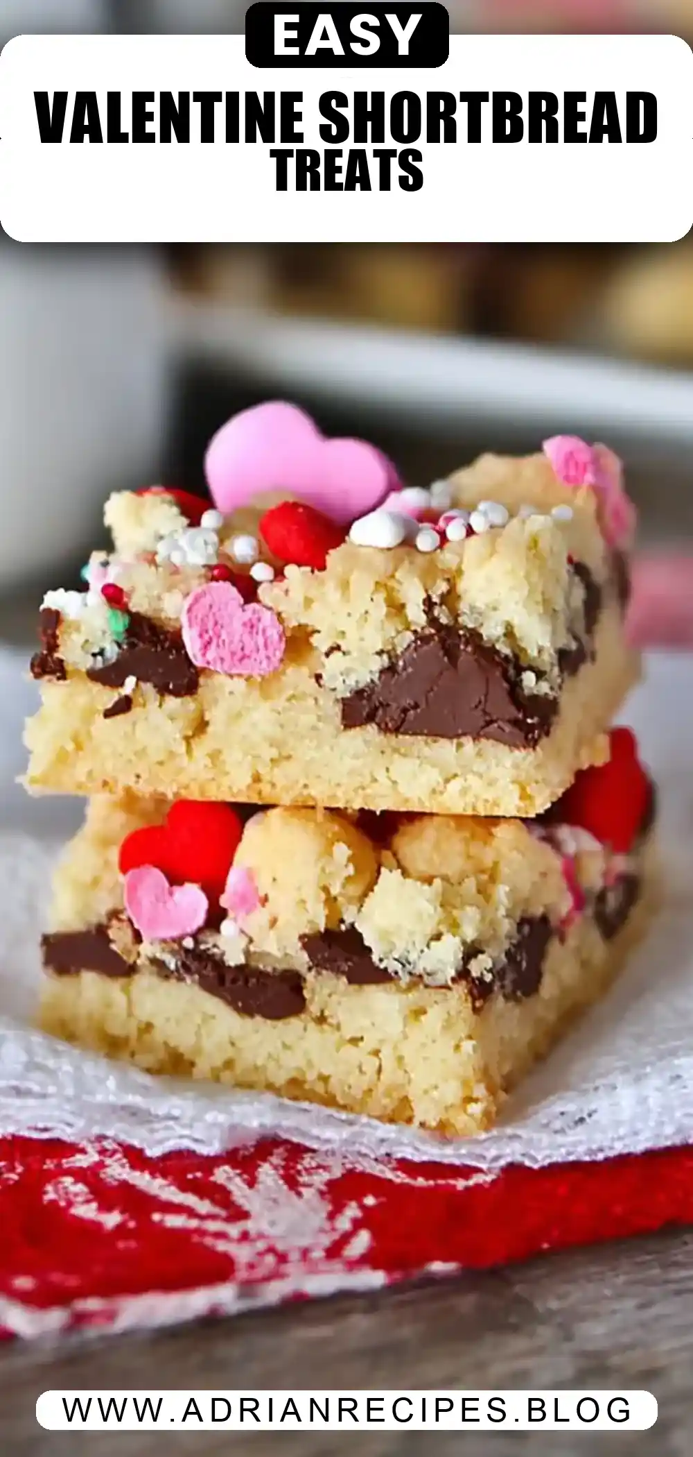 Valentine Shortbread Bars