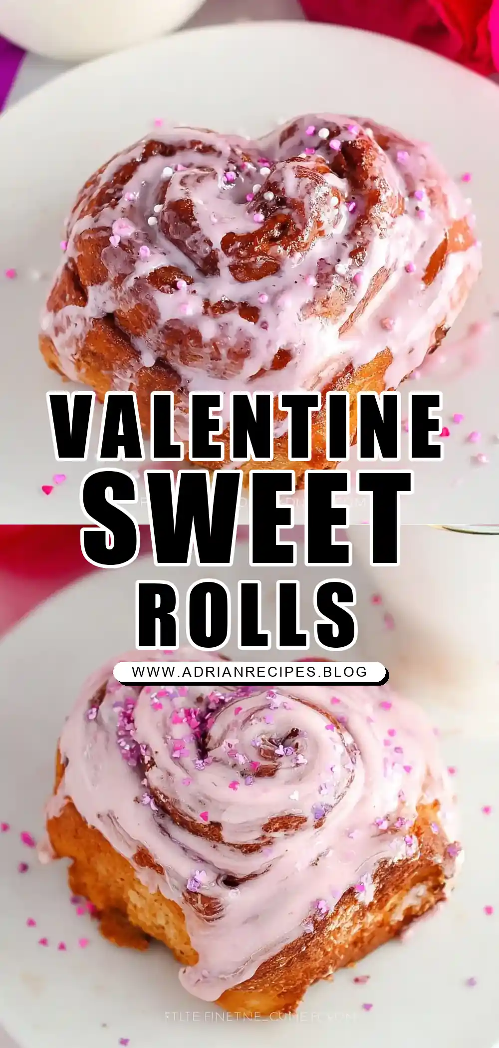 Valentine Cinnamon Rolls