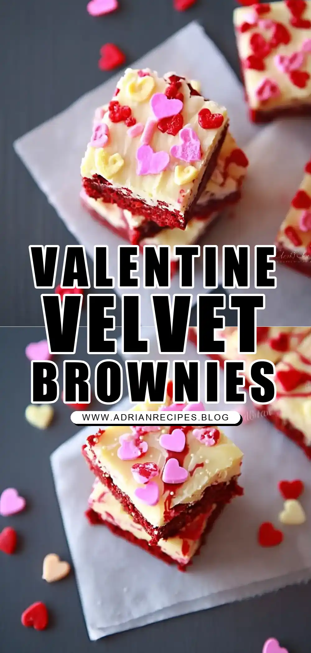 Valentine Red Velvet Brownies