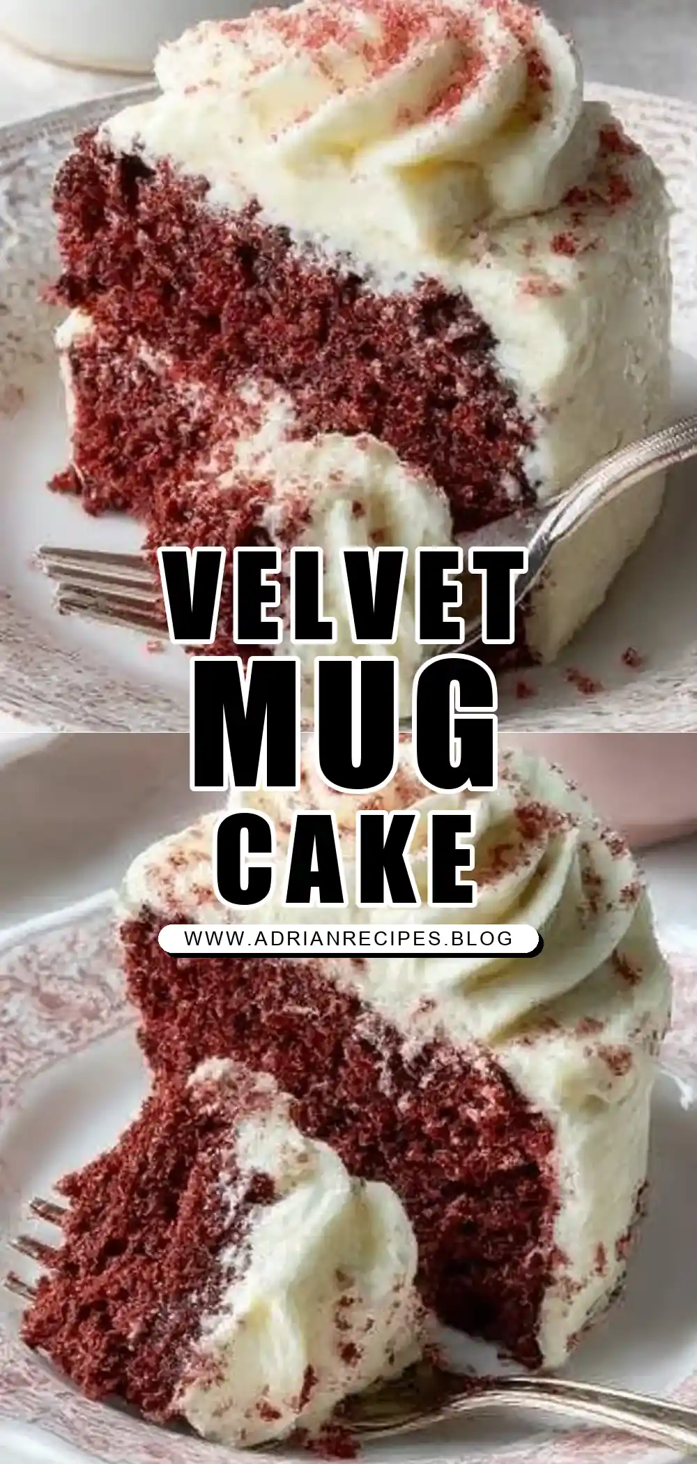 Red Velvet Couple’s Mug Cake