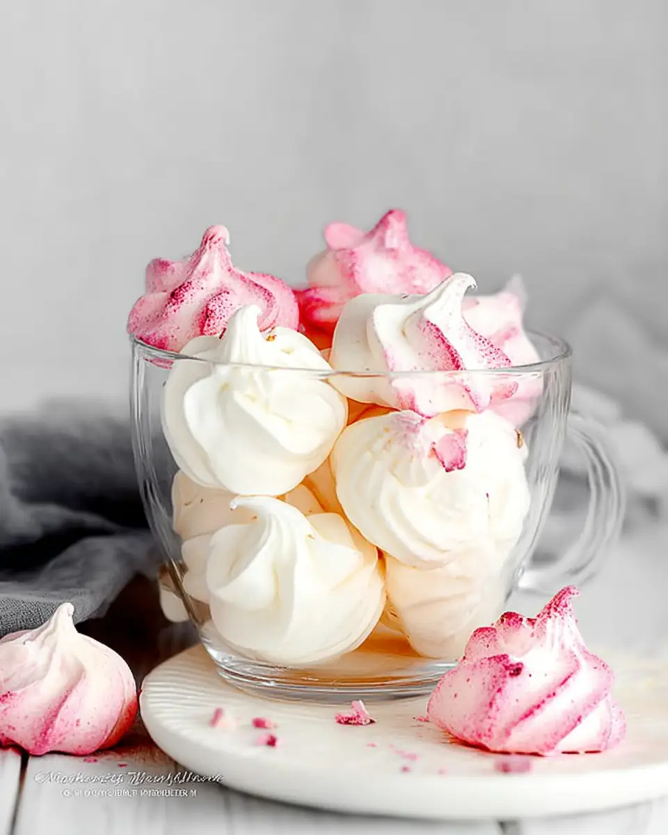 A delicious plate of Vanilla Meringue Cookies