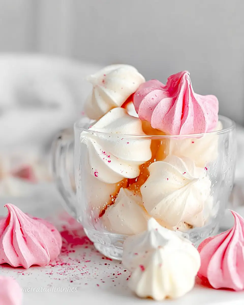 A delicious plate of Vanilla Meringue Cookies