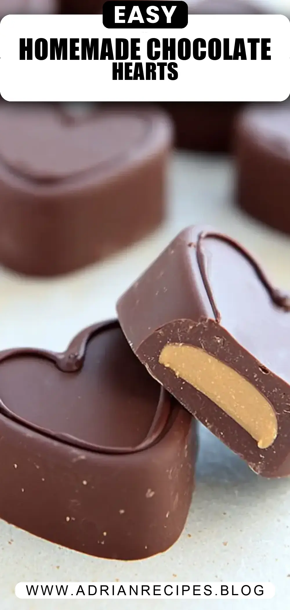 Peanut Butter Chocolate Hearts (Homemade Reese's)