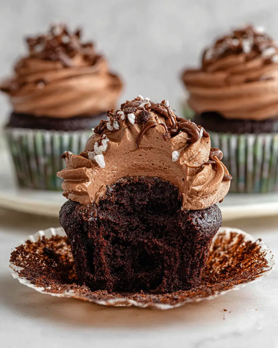 A delicious plate of Nutella Cupcakes