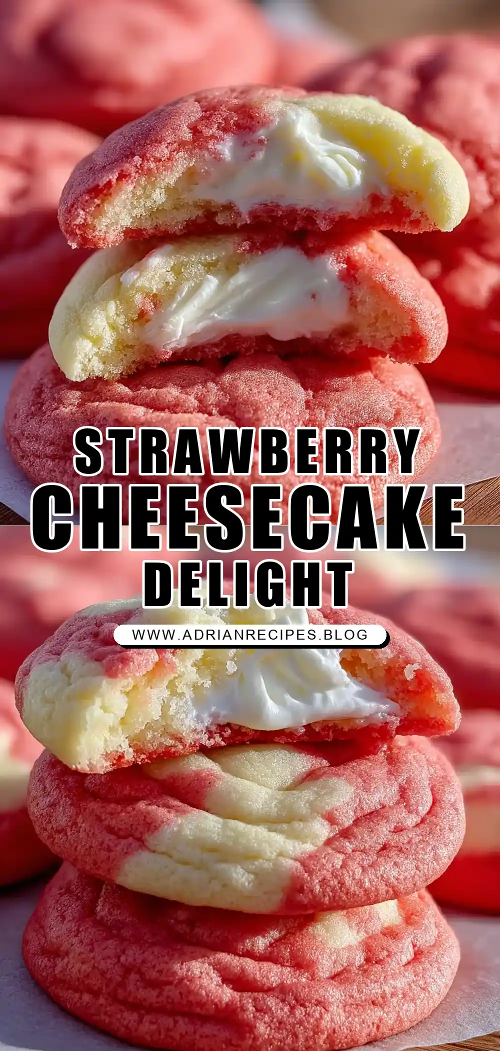 Strawberry Cheesecake Cookies