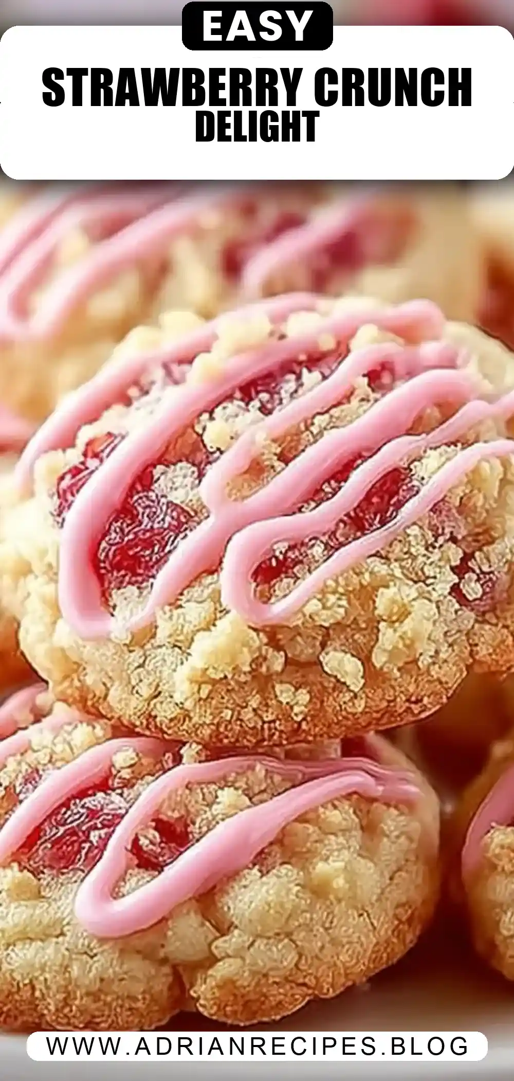 Strawberry Crunch Cookies