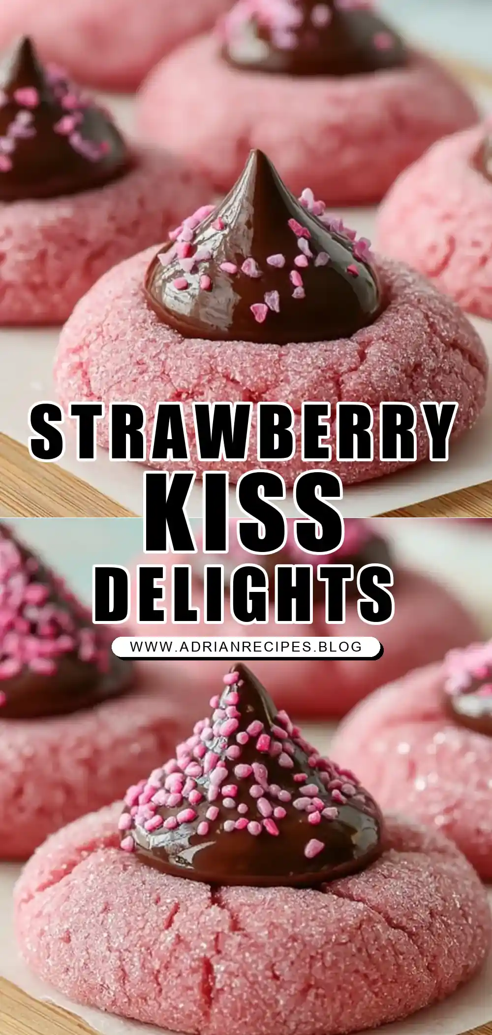 Strawberry Kiss Cookies