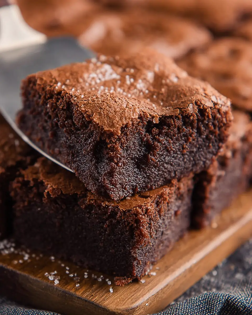 A delicious plate of The BEST Brownies