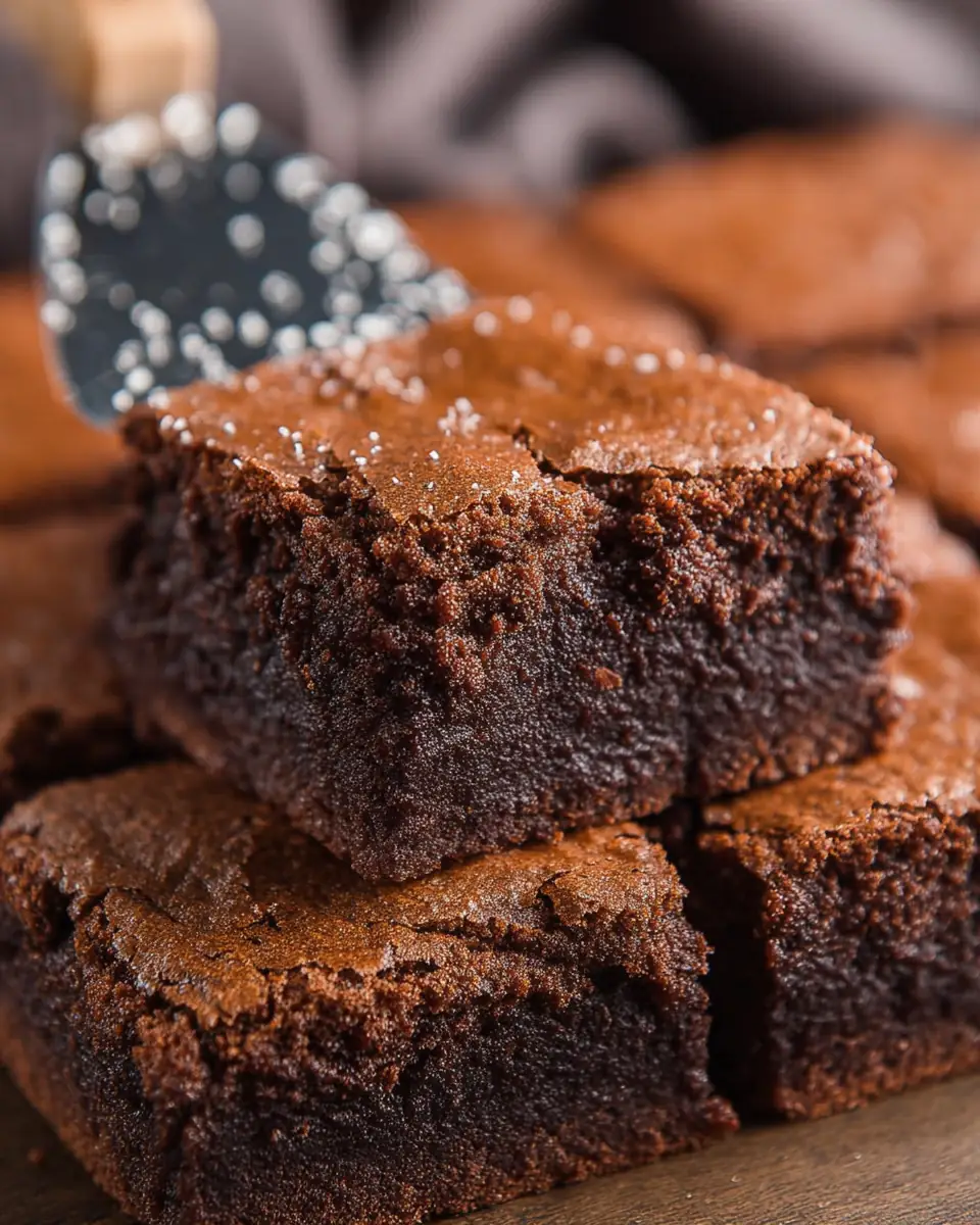 A delicious plate of The BEST Brownies