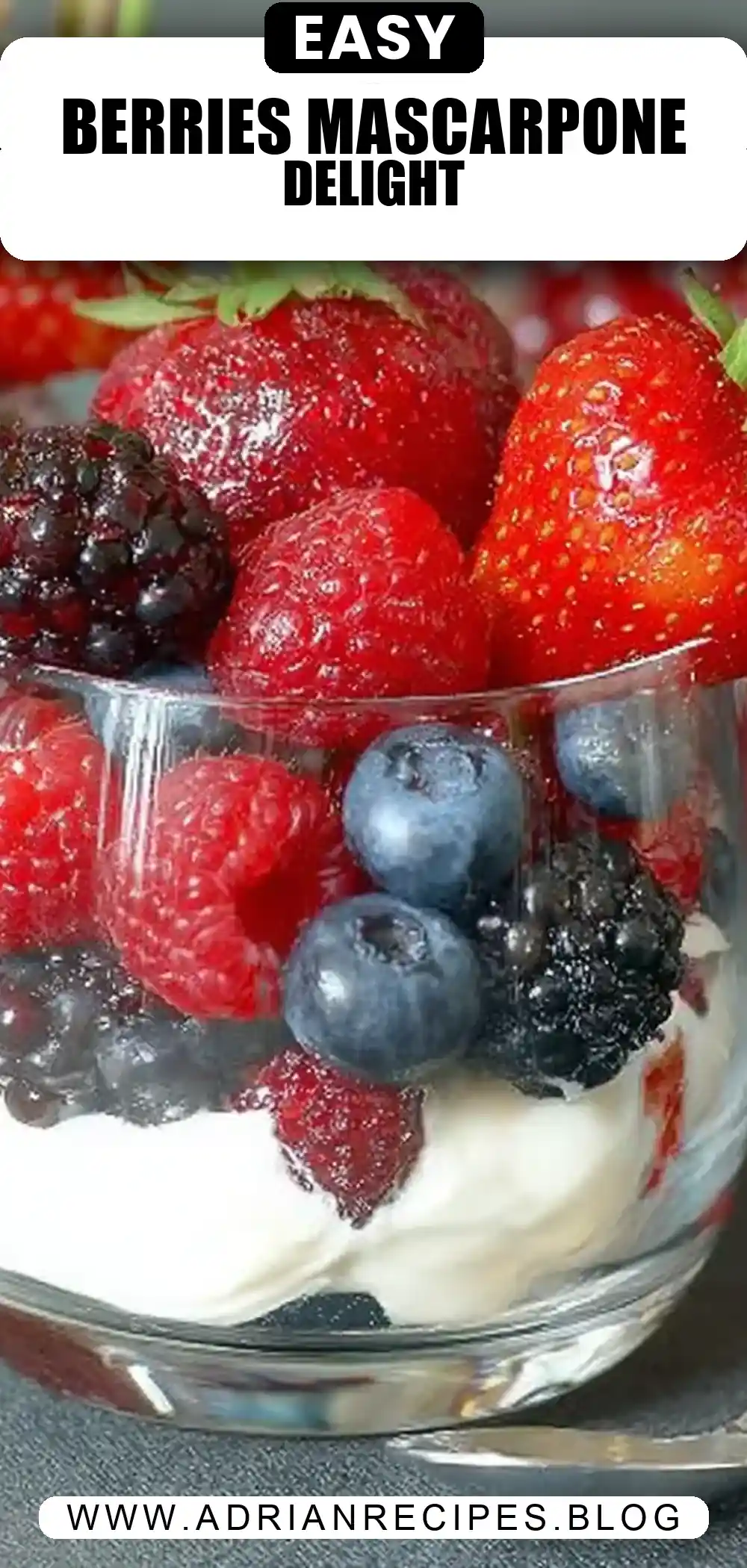 Berries with Sweet Mascarpone Cream Recipe