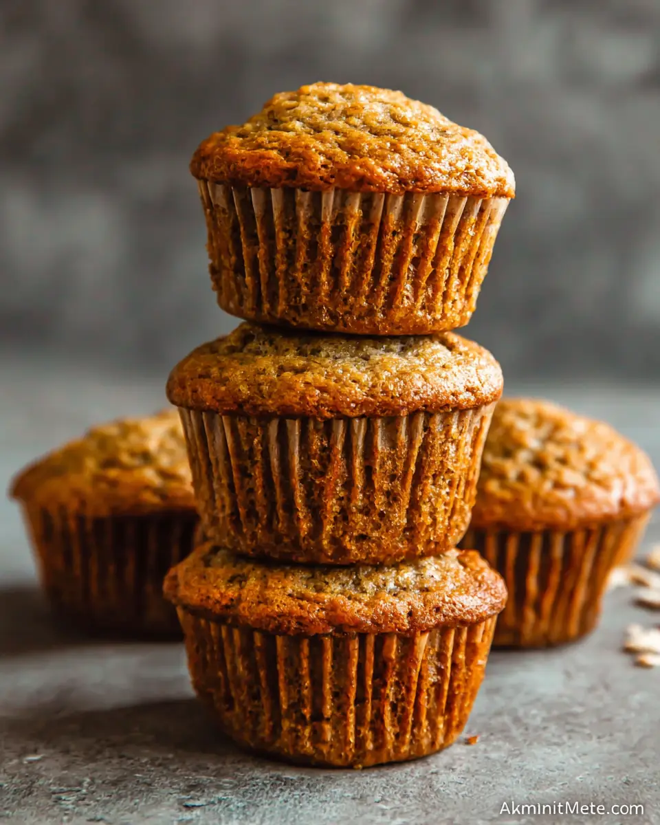 A delicious plate of Banana Bread Muffins