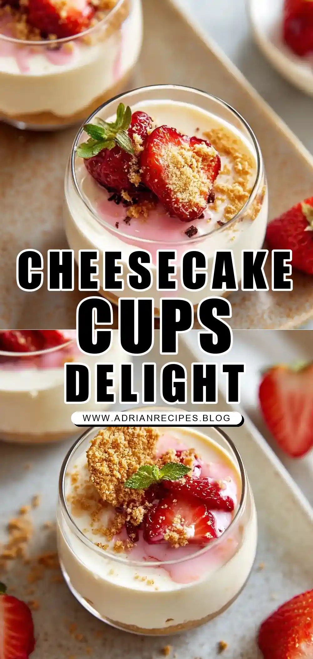 No Bake Cheesecake Cups