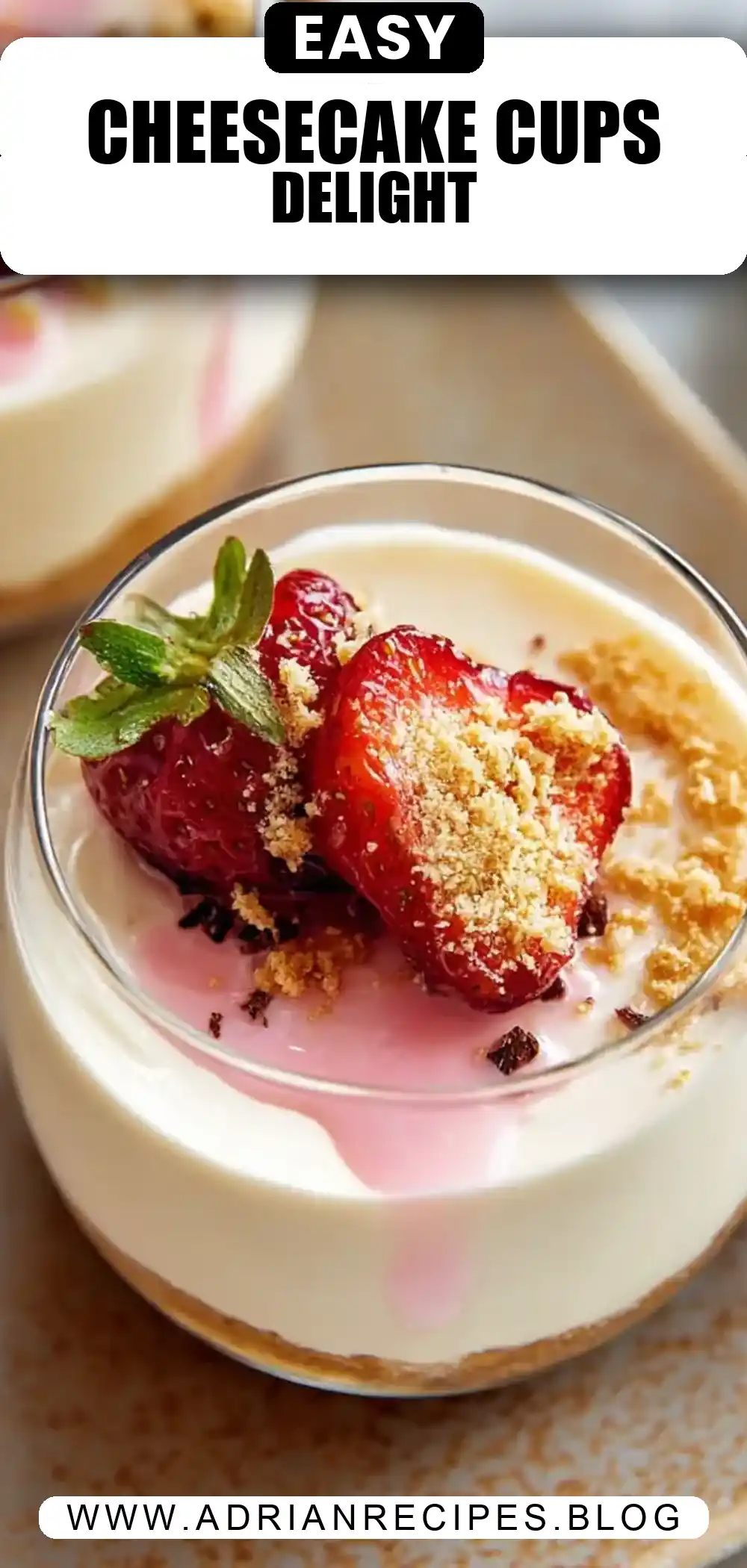 No Bake Cheesecake Cups