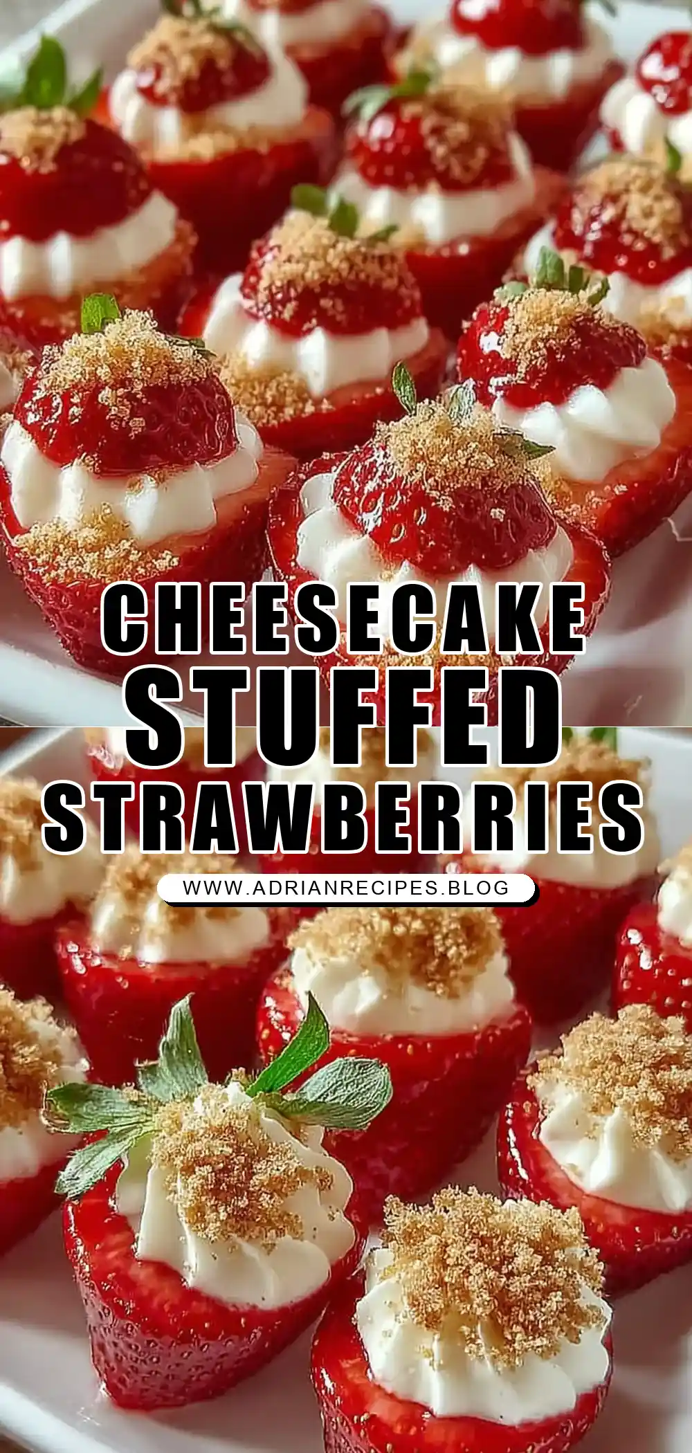 Sweetheart Cheesecake Deviled Strawberries Quick Recipe