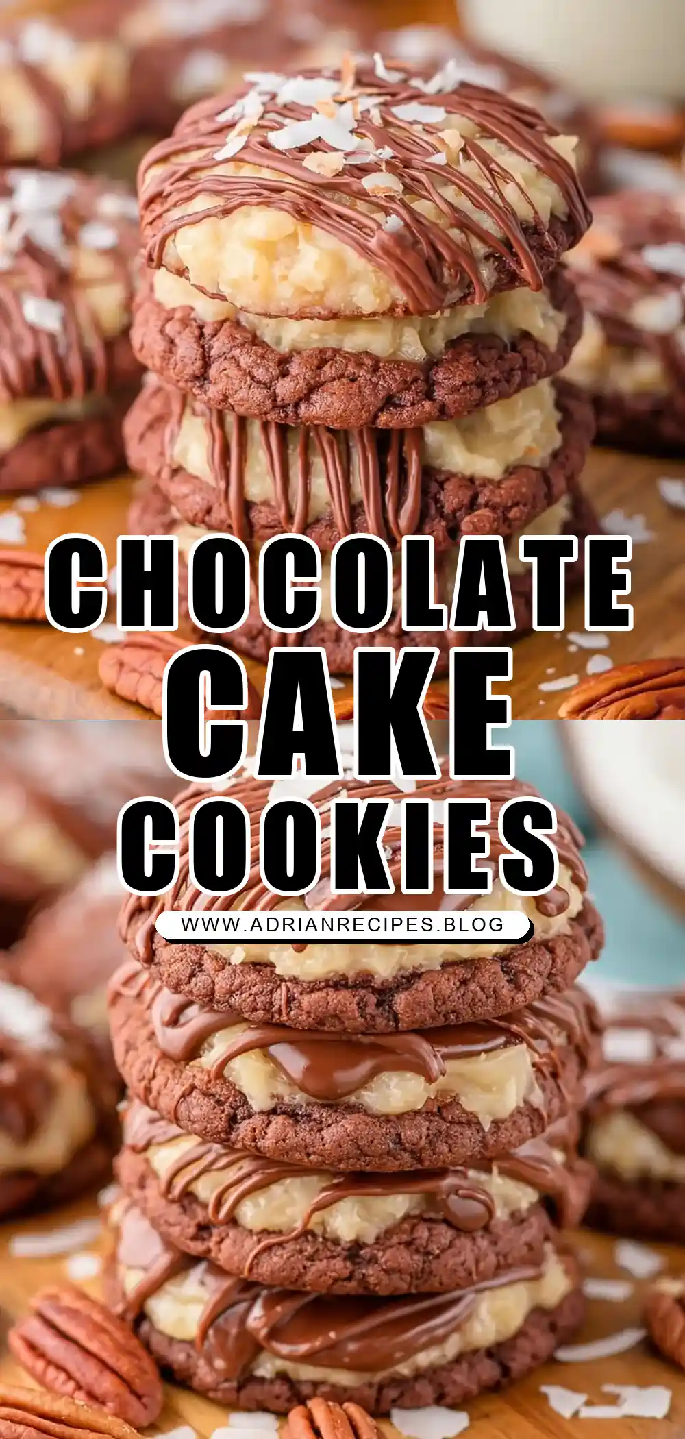 German Chocolate Cake Cookies