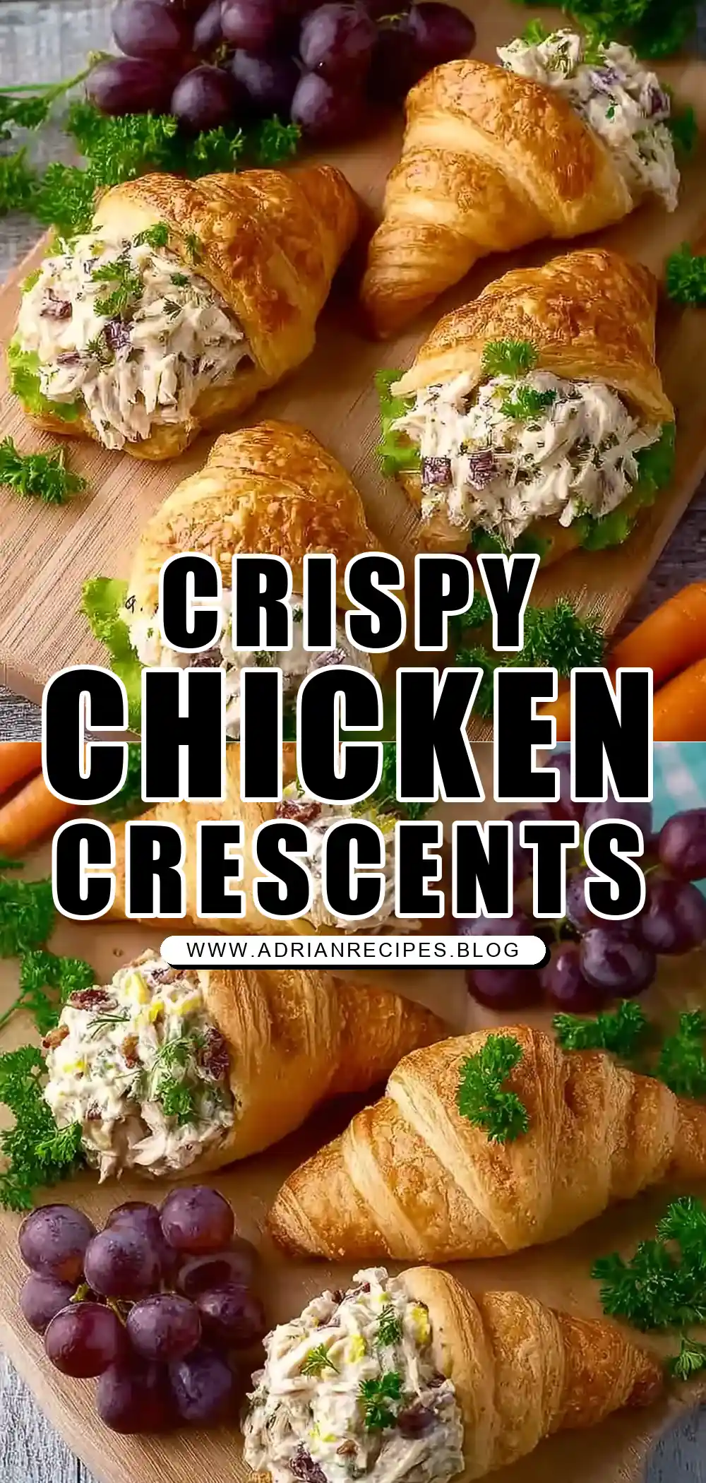 Crispy Easter Chicken Salad Crescent Rolls