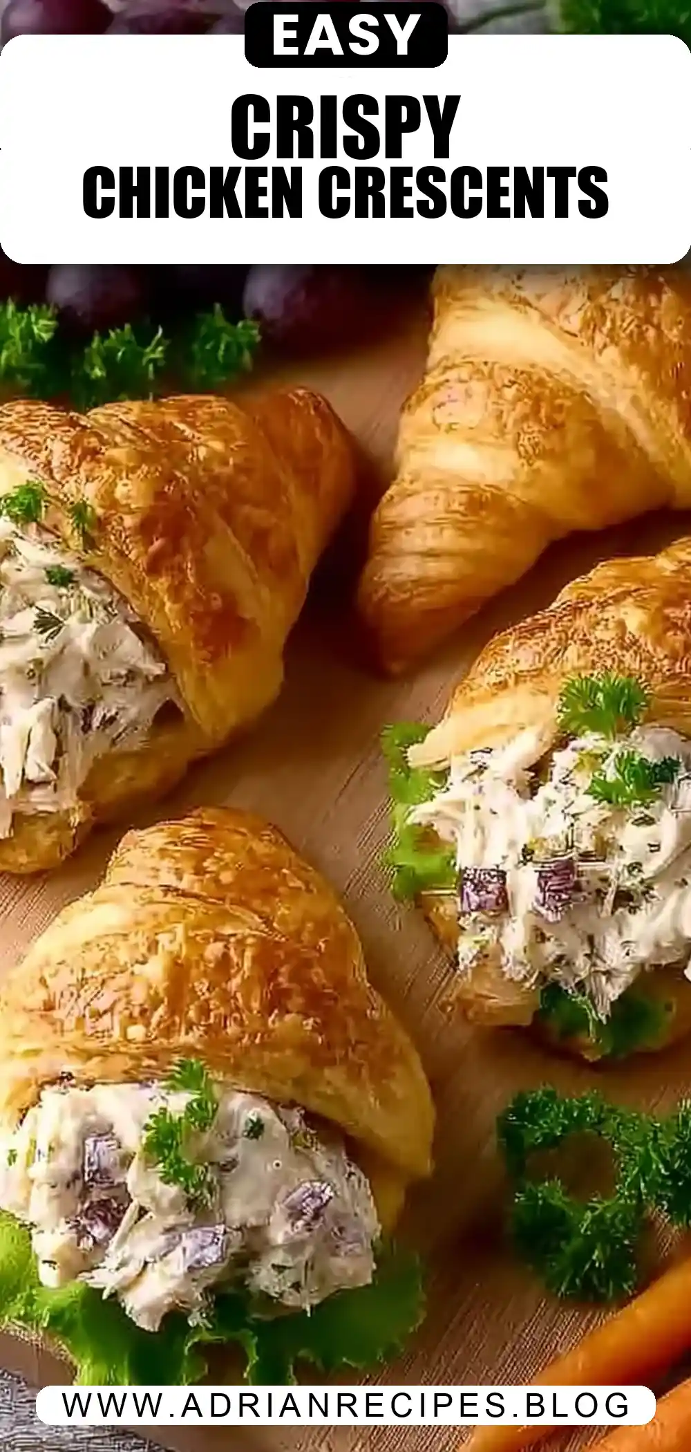 Crispy Easter Chicken Salad Crescent Rolls