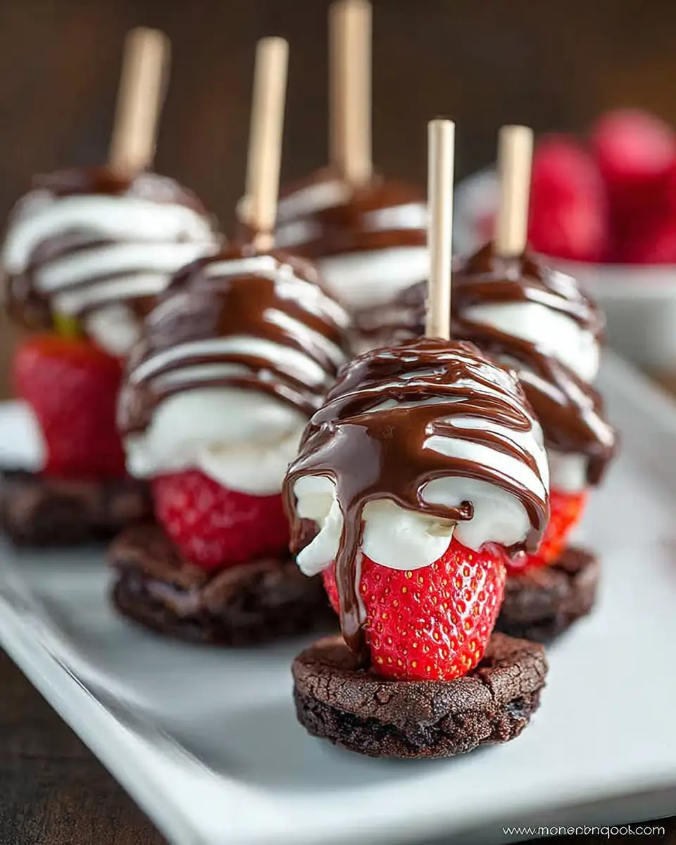 Chocolate Strawberry Dessert Kabobs