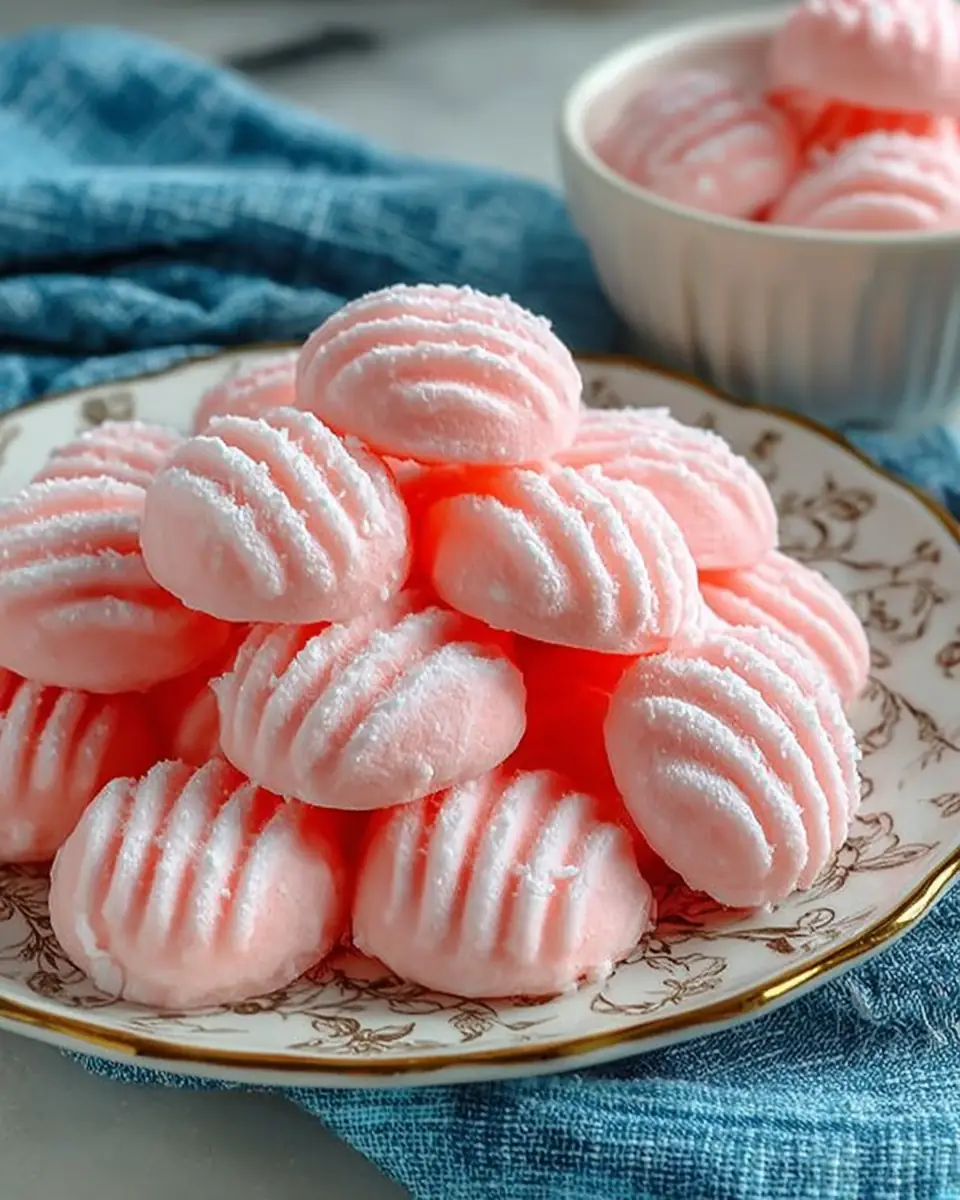 A delicious plate of Cream Cheese Mints