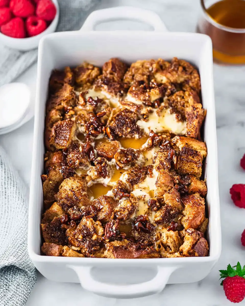A delicious plate of Easy French Toast Casserole