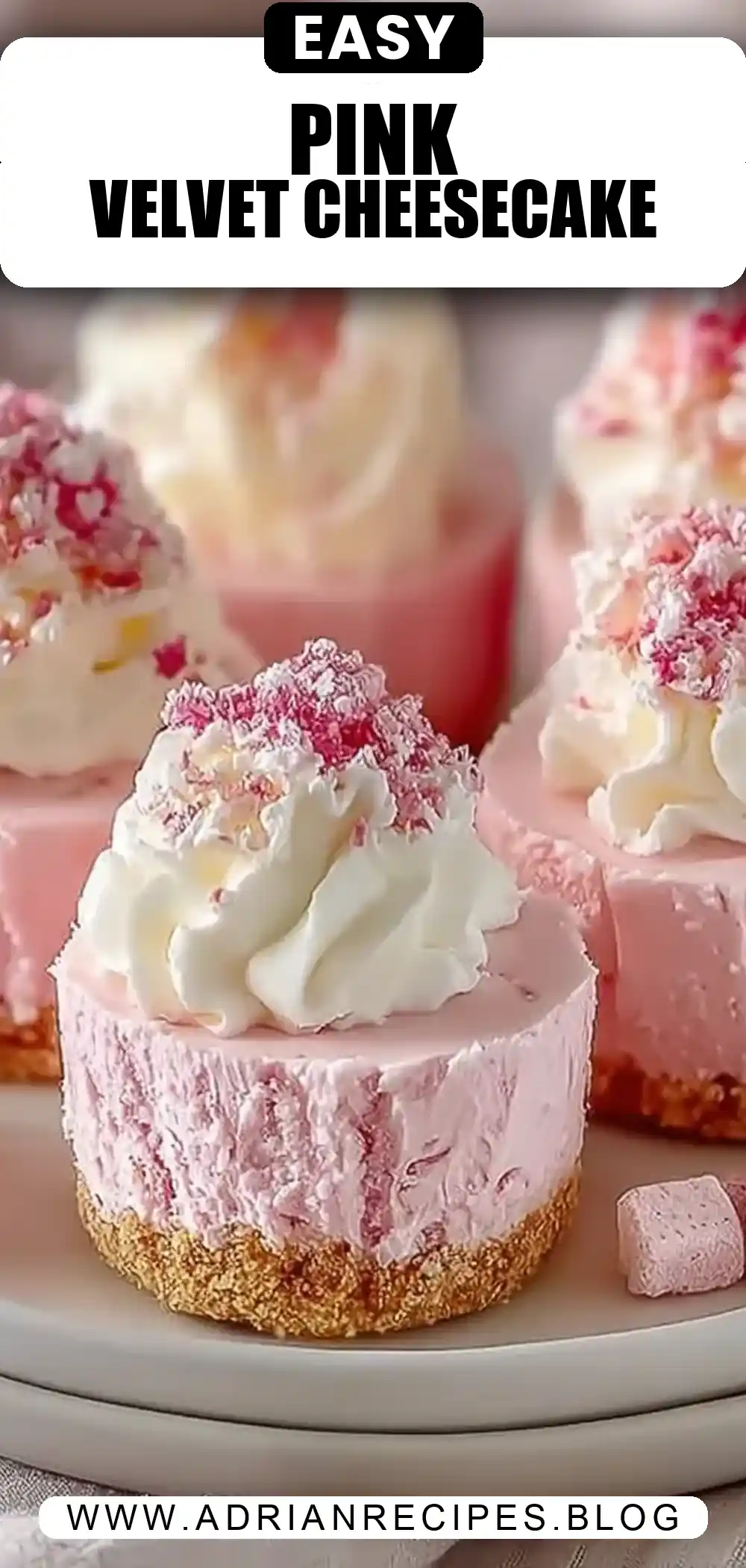 No Bake Pink Velvet Cheesecake Bites: Easy, Creamy, and Perfectly Pretty