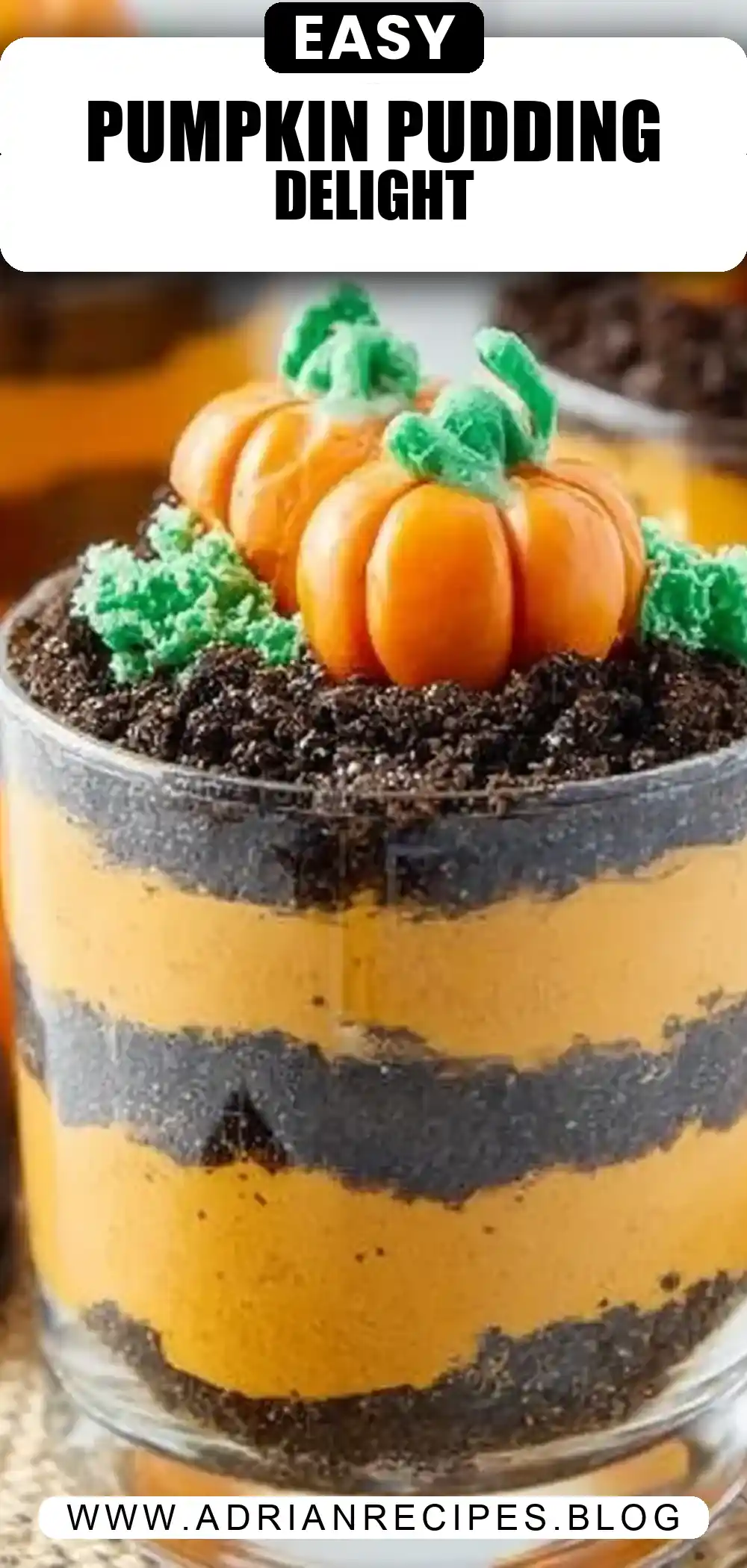 Pumpkin Patch Pudding Cups Recipe