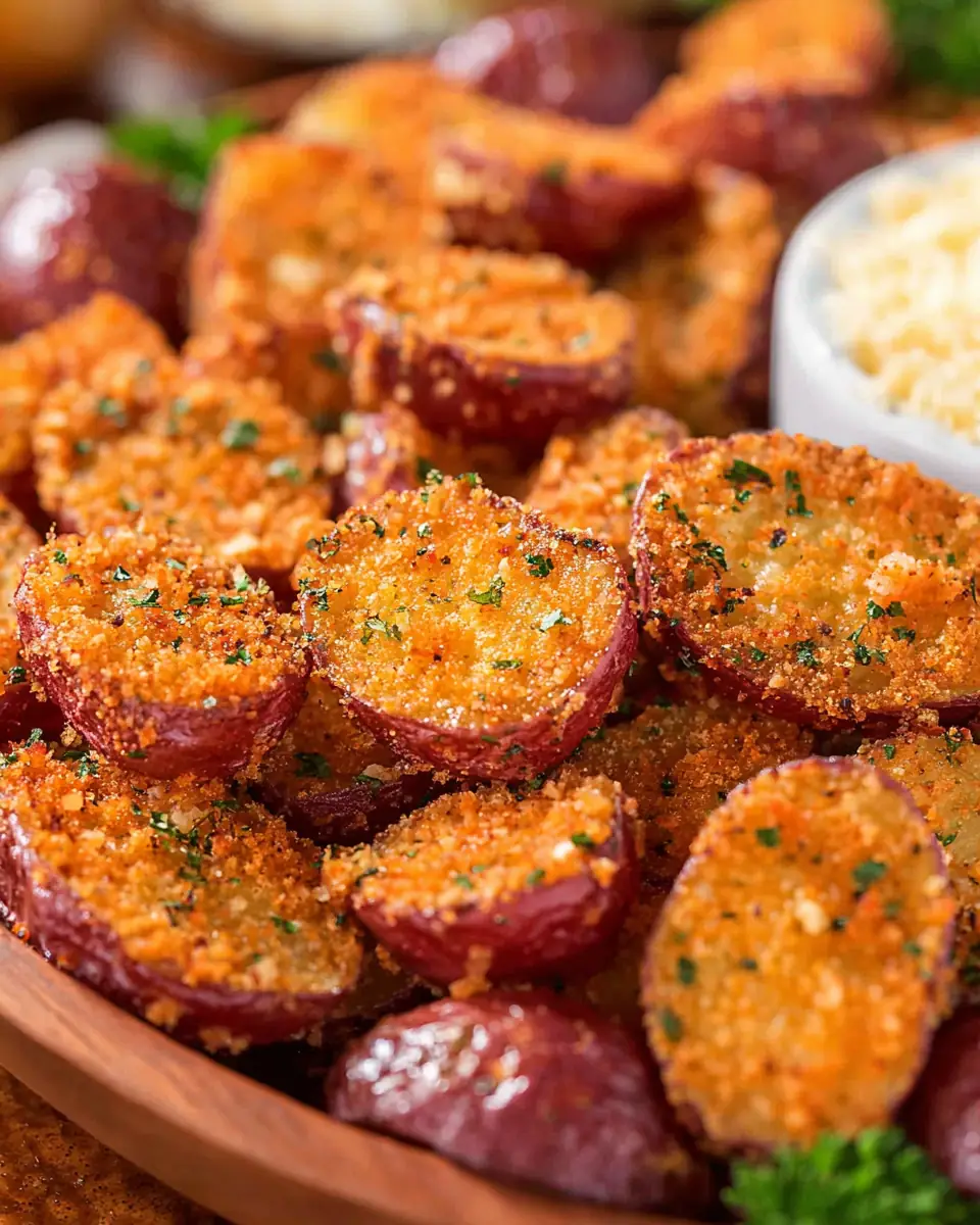 A delicious plate of Parmesan Roasted Potatoes