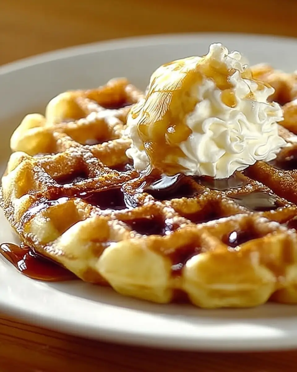 A delicious plate of Perfect Waffle House Waffle Recipe: Fluffy & Delicious